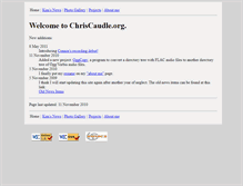 Tablet Screenshot of chriscaudle.org